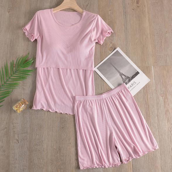 Charlotte Nursing and Maternity 2 Piece Short Sleep Set