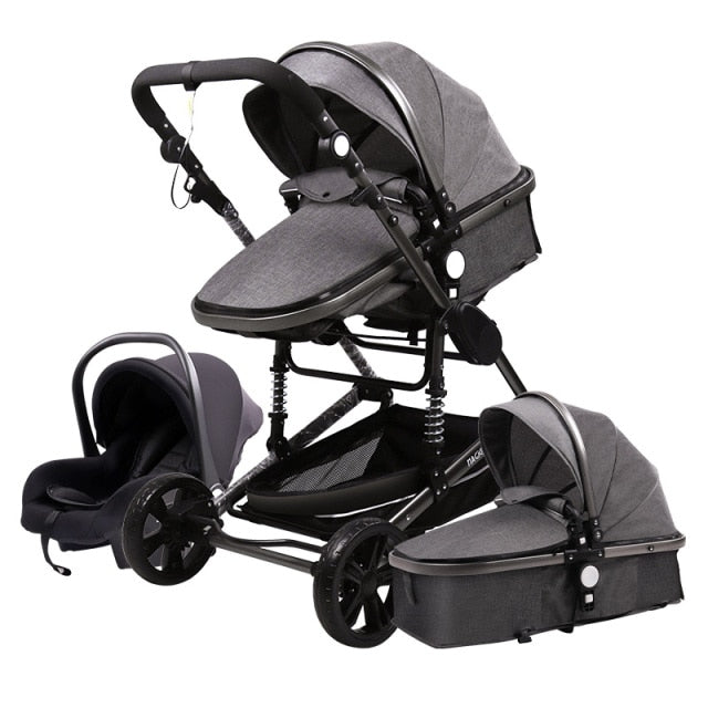 Kensington Luxury Portable High Landscape - 3 in 1 Baby Stroller with Car Seat - Newborn to 3 yrs