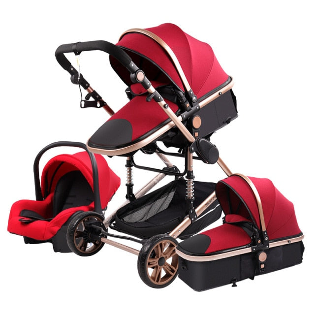 Kensington Luxury Portable High Landscape - 3 in 1 Baby Stroller with Car Seat - Newborn to 3 yrs