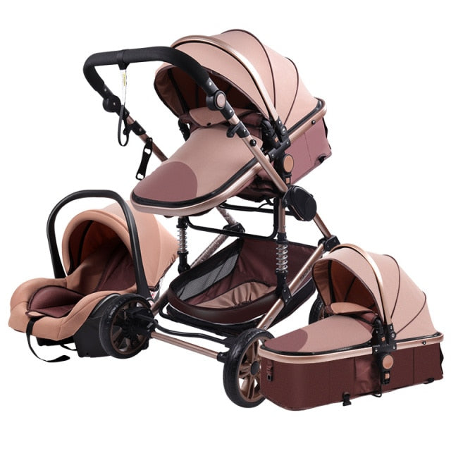 Kensington Luxury Portable High Landscape - 3 in 1 Baby Stroller with Car Seat - Newborn to 3 yrs