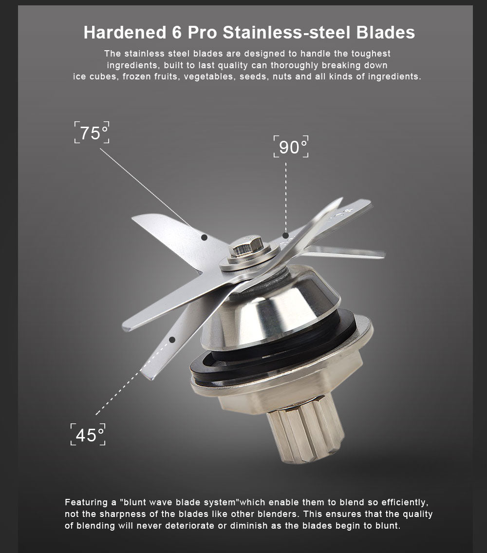 Professional Heavy Duty Commercial Grade Blender / Mixer / Juicer - 2200W, BPA Free, 7 Year Warranty