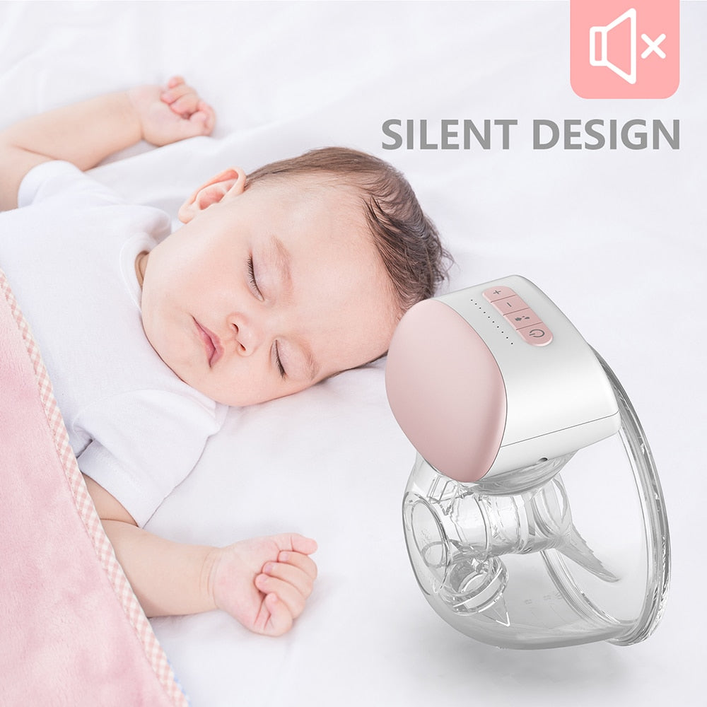 Portable Electric Breast Pump With Convenient Hands Free Wearable Design