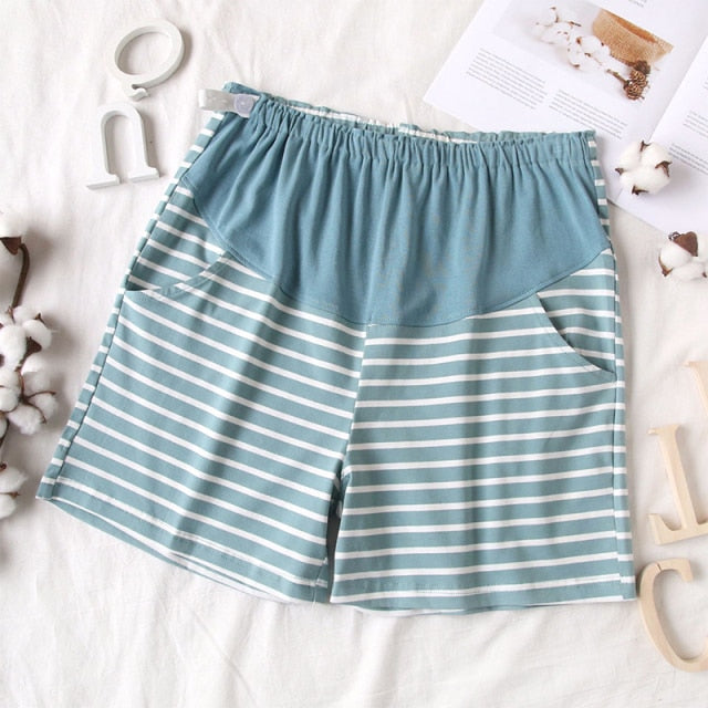 Horizon Stripe Maternity Shorts