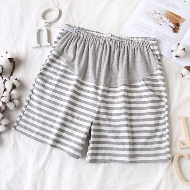 Horizon Stripe Maternity Shorts