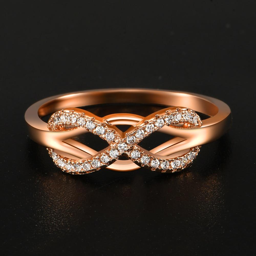 Infinity Love Micro Crystal Ring