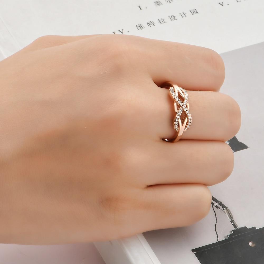 Infinity Love Micro Crystal Ring