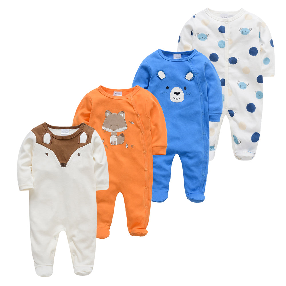 New Born Baby Sleepers - 4 Pack