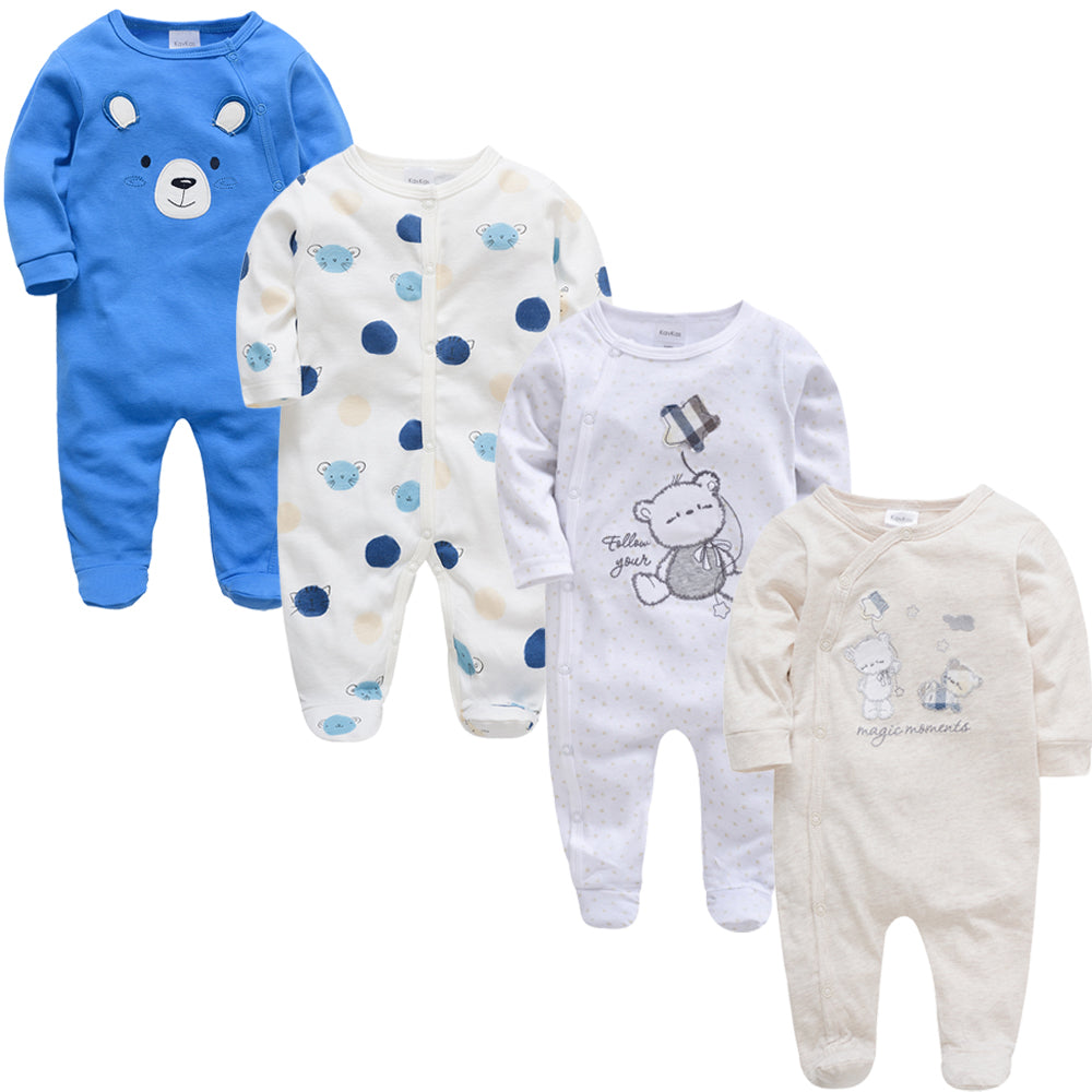 New Born Baby Sleepers - 4 Pack