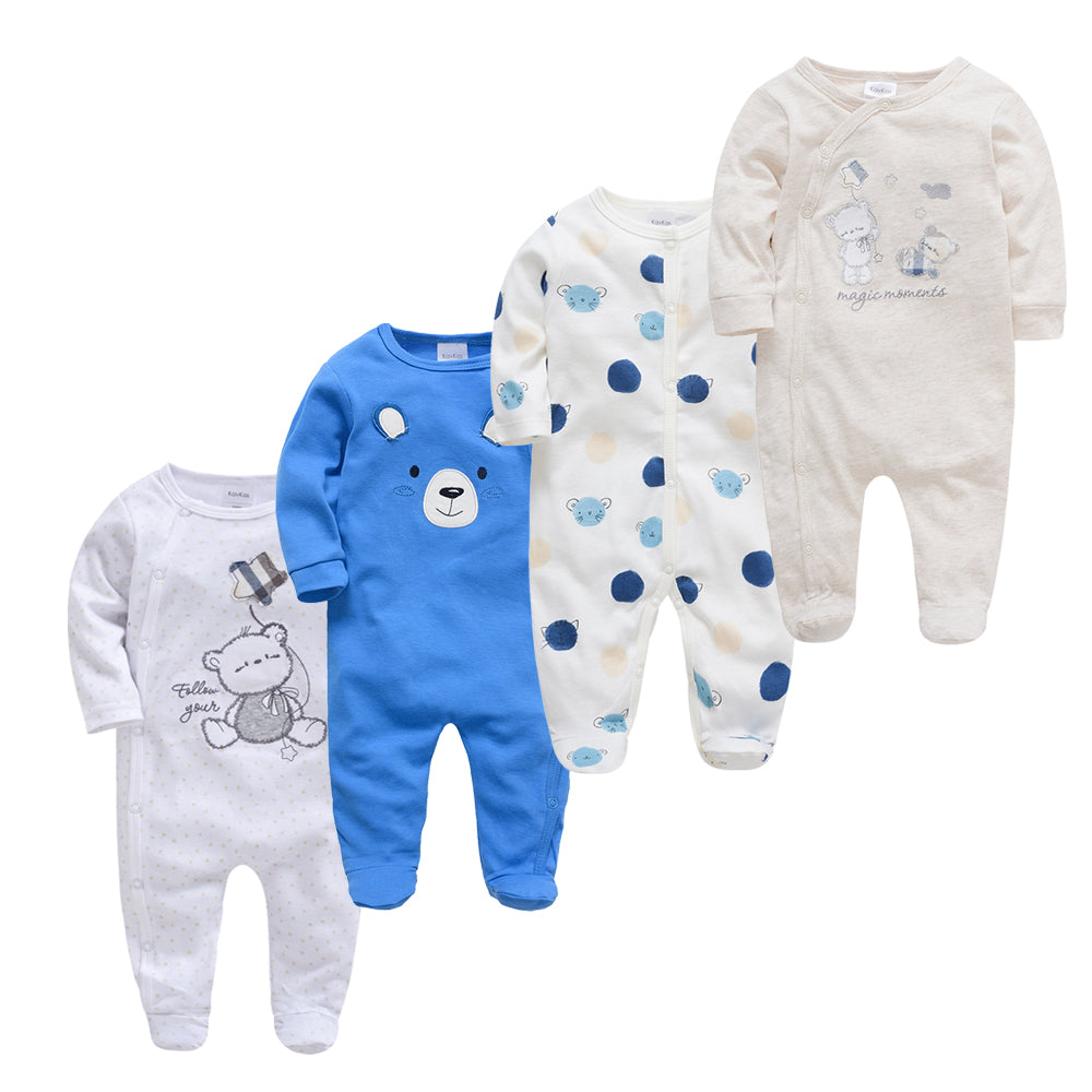 New Born Baby Sleepers - 4 Pack