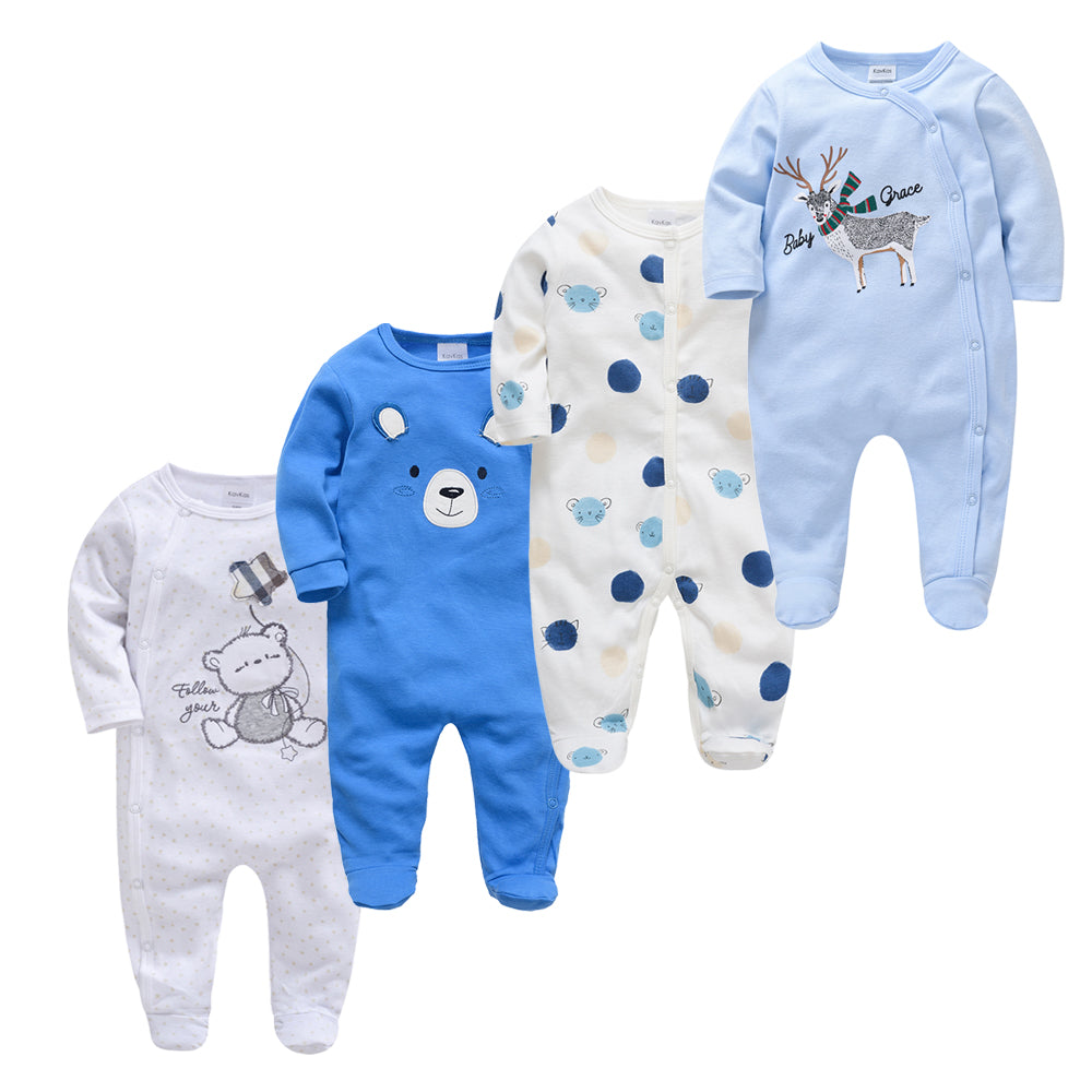 New Born Baby Sleepers - 4 Pack