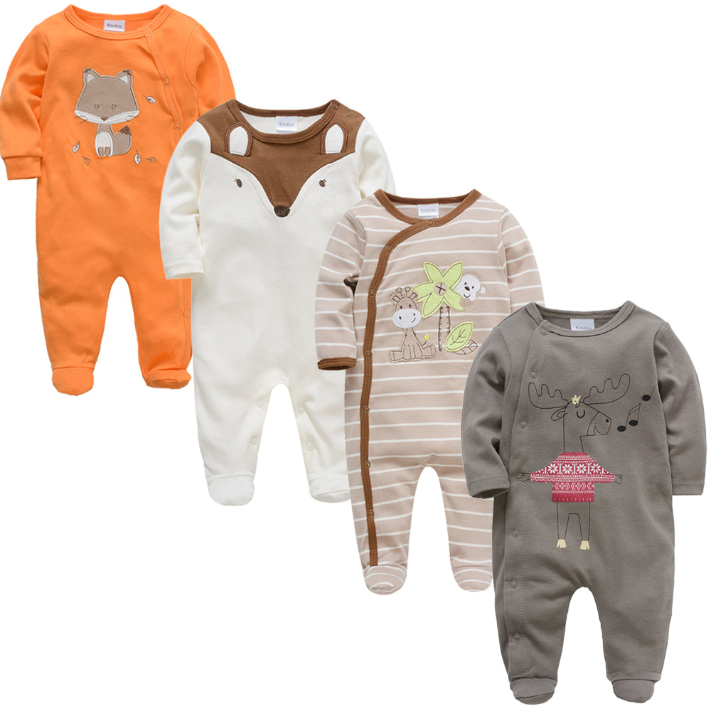 New Born Baby Sleepers - 4 Pack