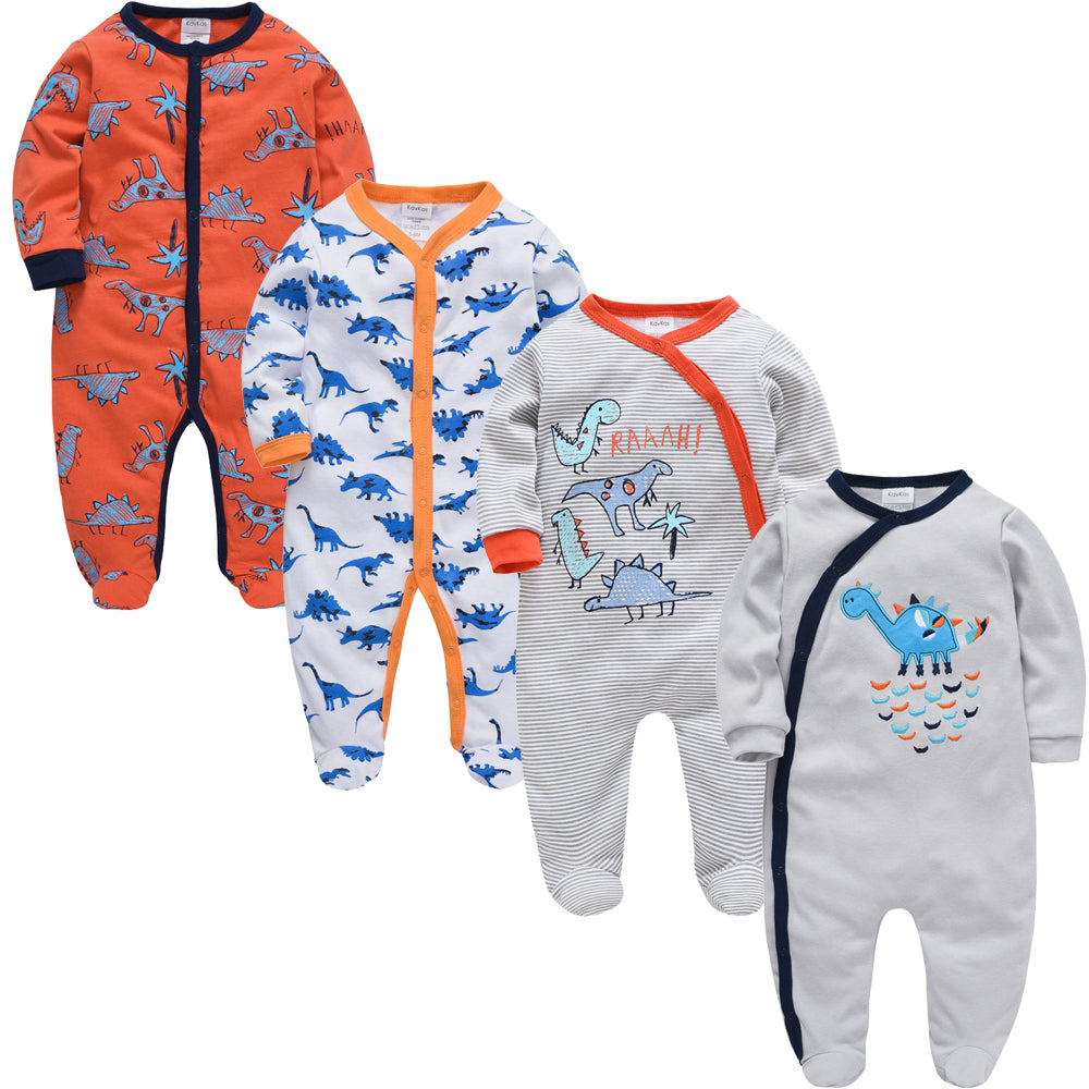 New Born Baby Sleepers - 4 Pack