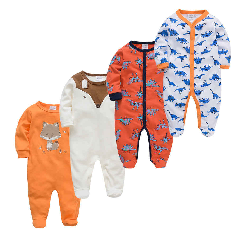 New Born Baby Sleepers - 4 Pack