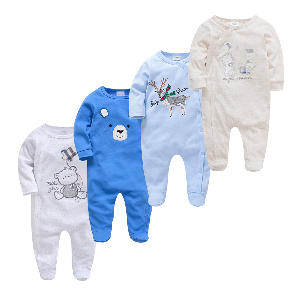 New Born Baby Sleepers - 4 Pack