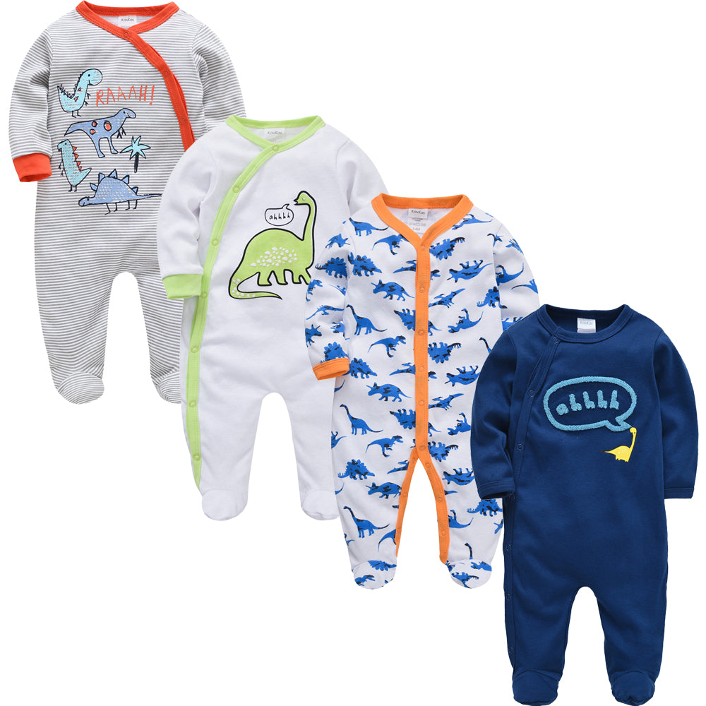 New Born Baby Sleepers - 4 Pack