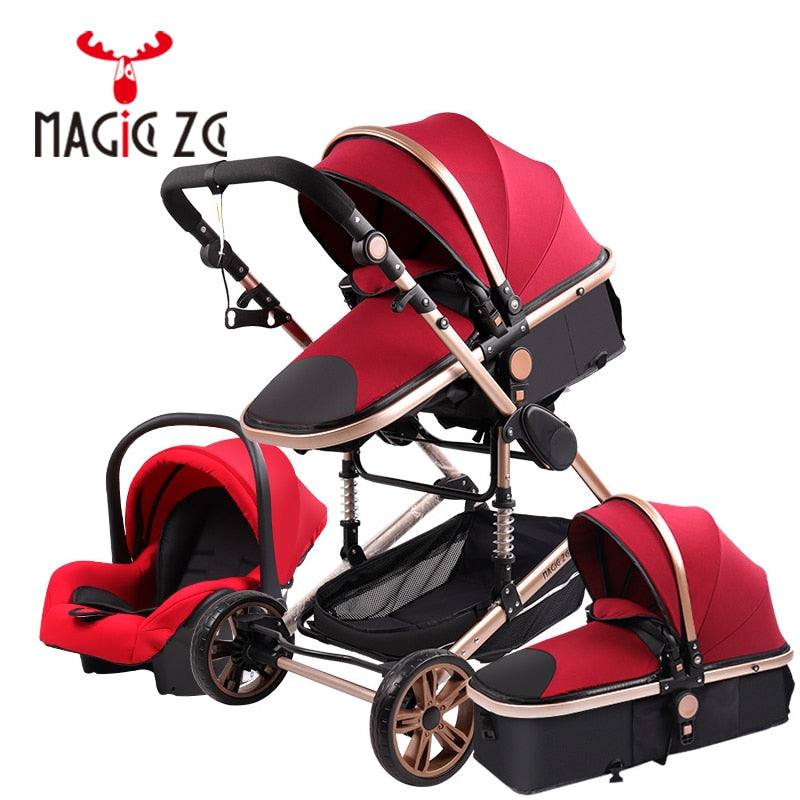 Kensington Luxury Portable High Landscape - 3 in 1 Baby Stroller with Car Seat  - Newborn to 3 yrs