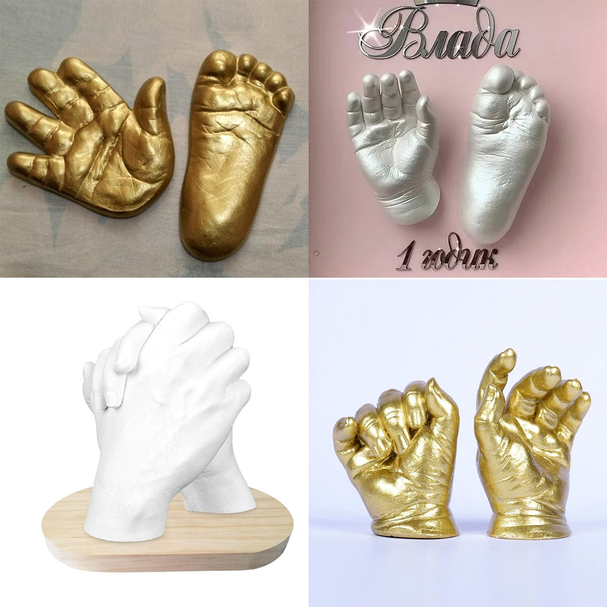 Keepsake Baby Hands and Feet 3D Mold Casting Powder Kit