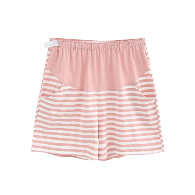 Horizon Stripe Maternity Shorts